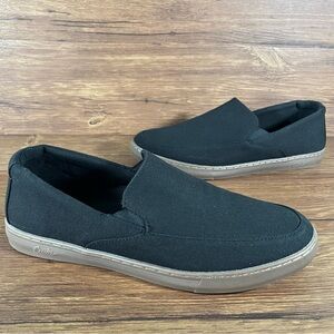 CUATER By Travis Mathew Black Slip-On Sneakers Gumsole Shoes Men’s Size 10